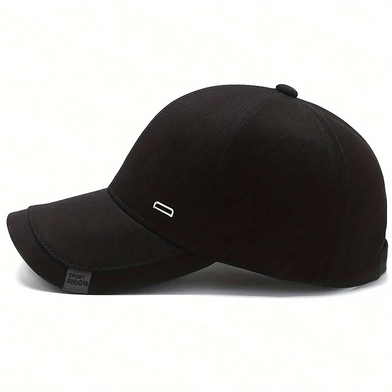 Color: Dark Grey - Unisex Square Silver Buckle Label Baseball Caps Spring Autumn Outdoor Adjustable Casual Hats Sunscreen Hat