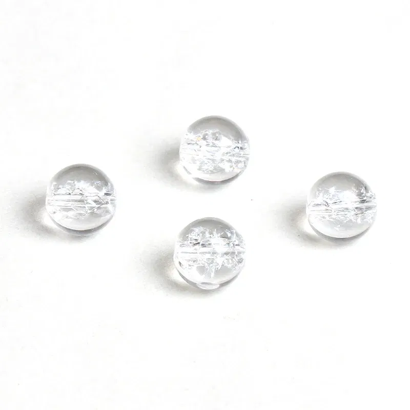 Item Diameter: 14mm - 4A Natural Himalaya Quartz Crystal Single Bead DIY Jewelry Making