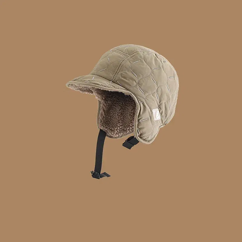 Color: green - Winter Men Women Trapper Aviator Trooper Earflap Warm Waterproof Ski Down Hat Bomber Cap Ear Protectors Hats Reversible Wearable