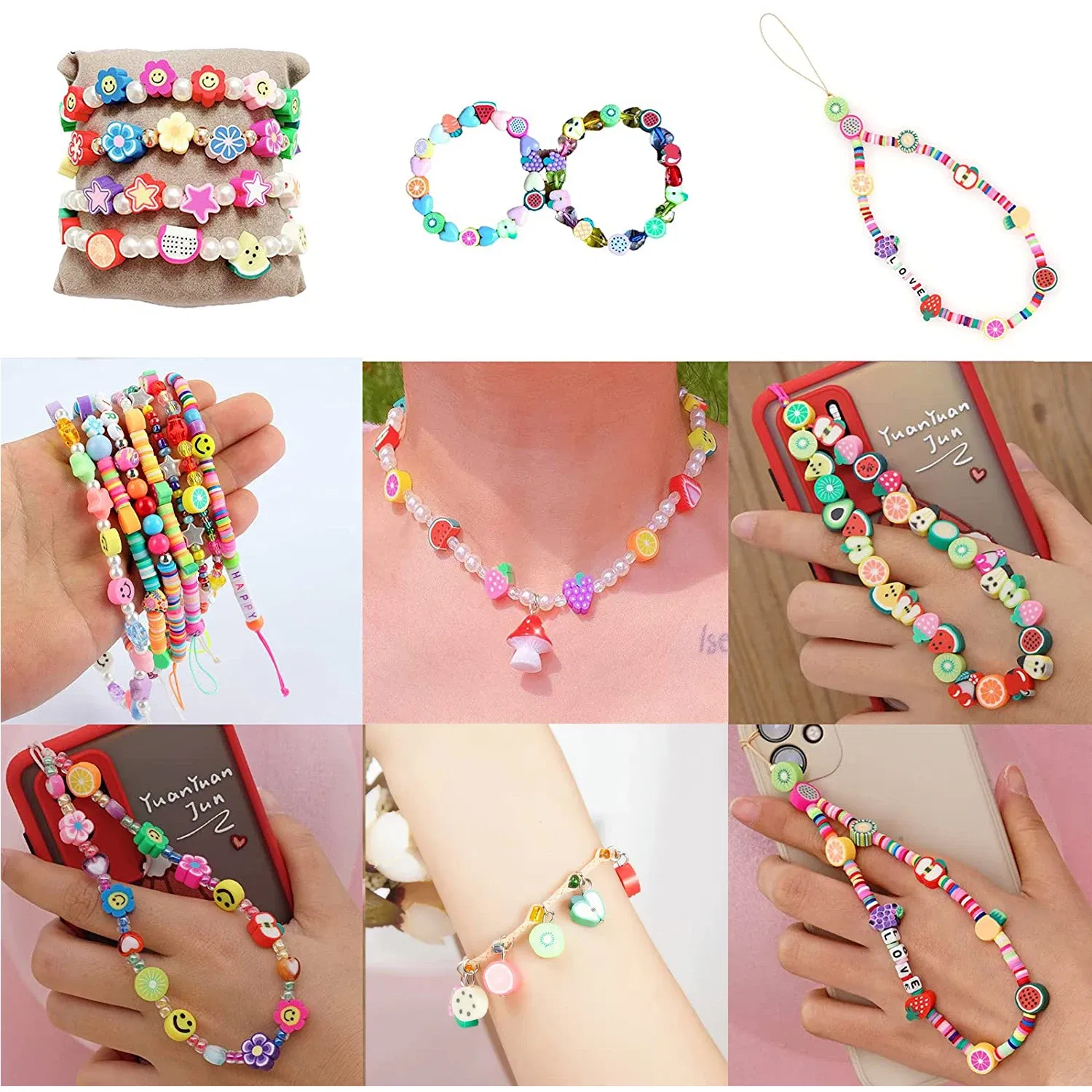 Color: Lavender, Item Diameter: 6mm - 16Inch/Line 6mm Colorful Flat Round Polymer Clay Beads Loose Spacer Beads for DIY Jewelry Making Bracelet Necklace Accessories