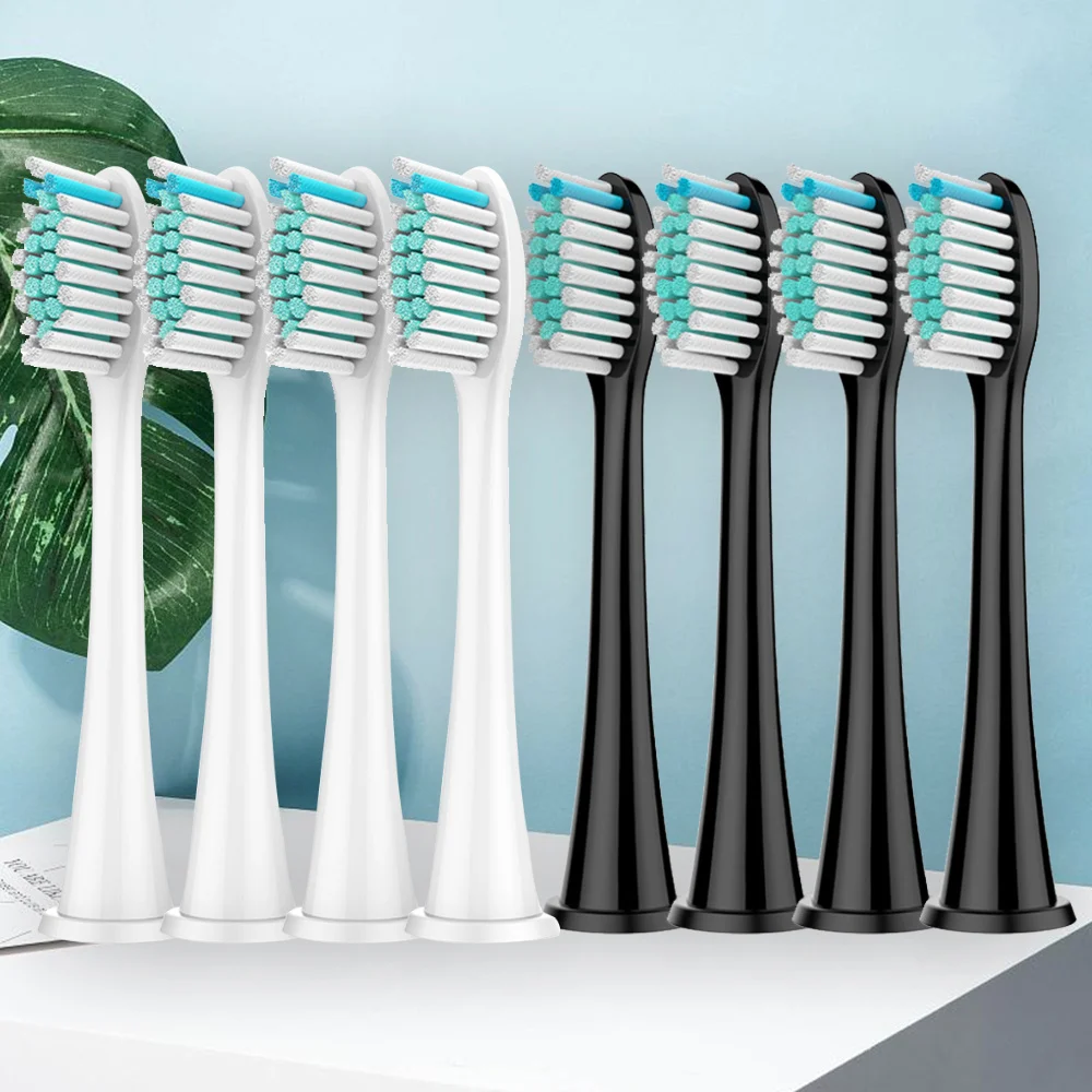 Color: Silver - Electric toothbrush head, replaceable sonic electric toothbrush head, suitable for Philips Sonicare's electric replaceable brush