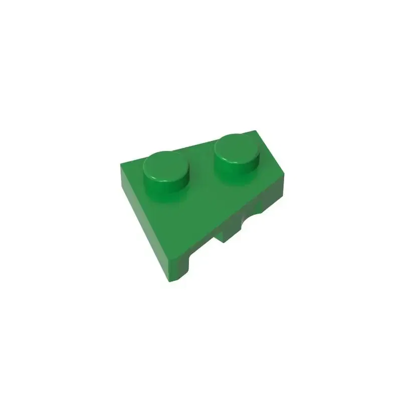 Color: Burgundy - Gobricks 10PCS Parts Wedge, Plate 2 x 2 Left Compatible with 24307 pieces of children's toys Building Blocks Educatonal Techni