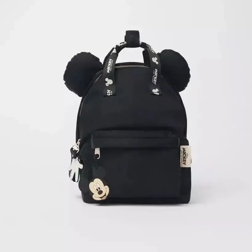 Color: Black - New Disney Cartoon shoulder bag Backpack Baby Girls Minnie Lovely Schoolbag Kindergarten Kids gift