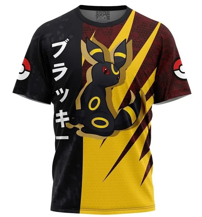 Color: black, Size: 32 - ?€Miniso) Pokemon Men's Casual Wear T Shirts Cartoon Children Round Neck Short Sleeves Summer Clothing Pikachu Cartoon Print Tops