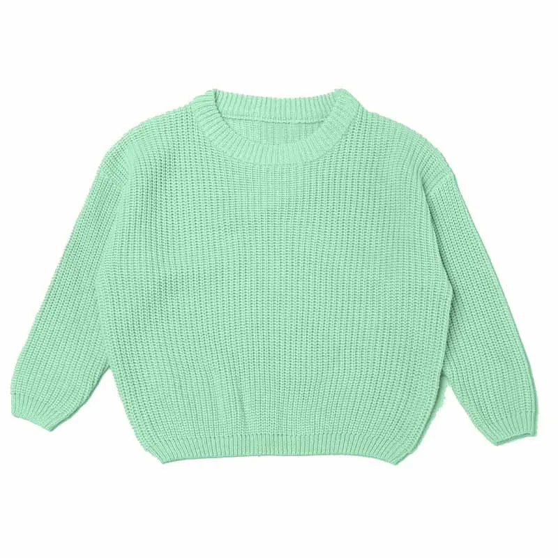 Color: Turquoise, Size: L, Age Range: 0-3M - Personalized sweaters for cherished babies.Celebrate your little one's name with unique, custom-made thick knitted sweaters