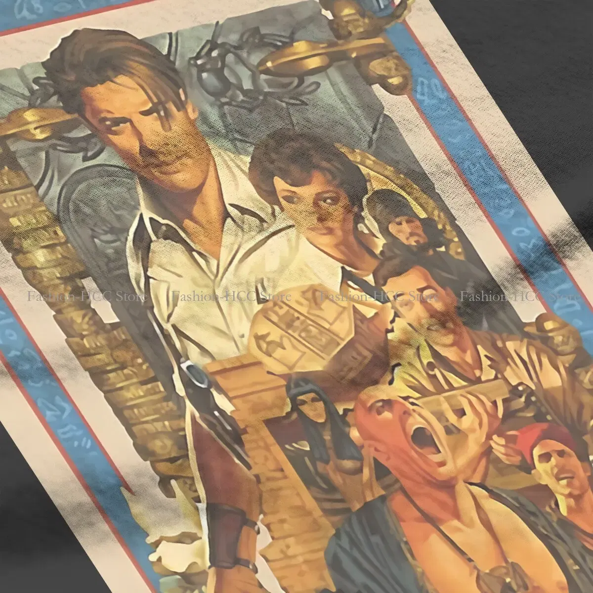 Color: black, Size: XL - Brendan Fraser Poster Unique Polyester TShirt The Mummy Movie Top Quality Creative Graphic T Shirt Stuff
