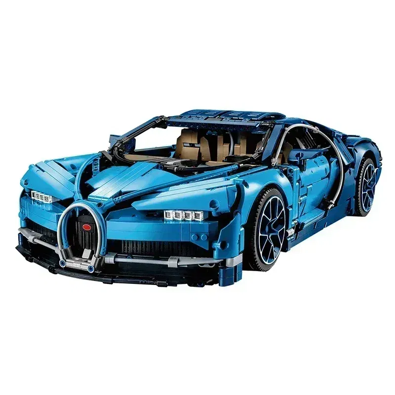 Color: Dark Khaki, Size: 4XL - 3599PCS Super Racing Car High-Tech Buga 1:8 Model Building Blocks 42083 Bricks Kids Toy Children Adults Christmas Birthday Gifts