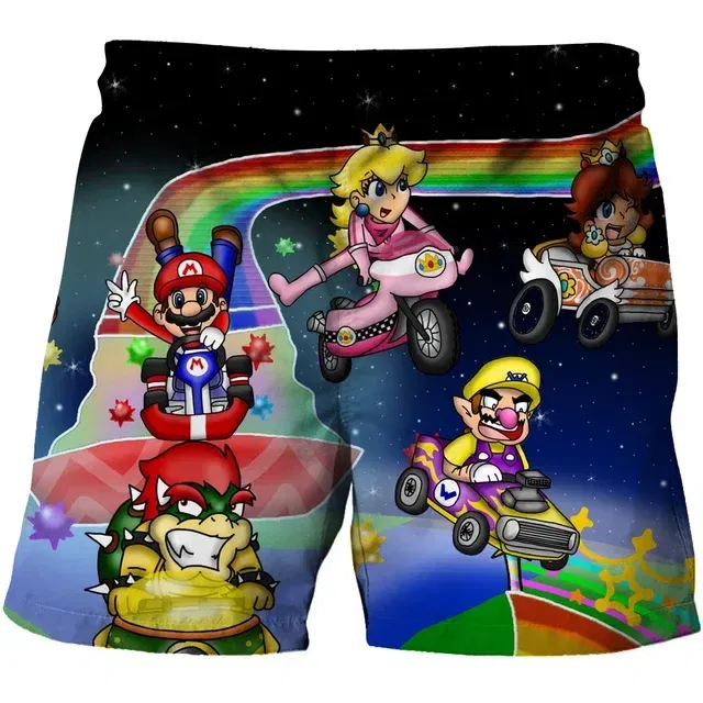Color: Brown, Kid Size: 6 - Super Marios Children's Swimming Pants Boys' Swimming Pants Children's Swimming Pants Beach Shorts Boys' Swimming Suits Children