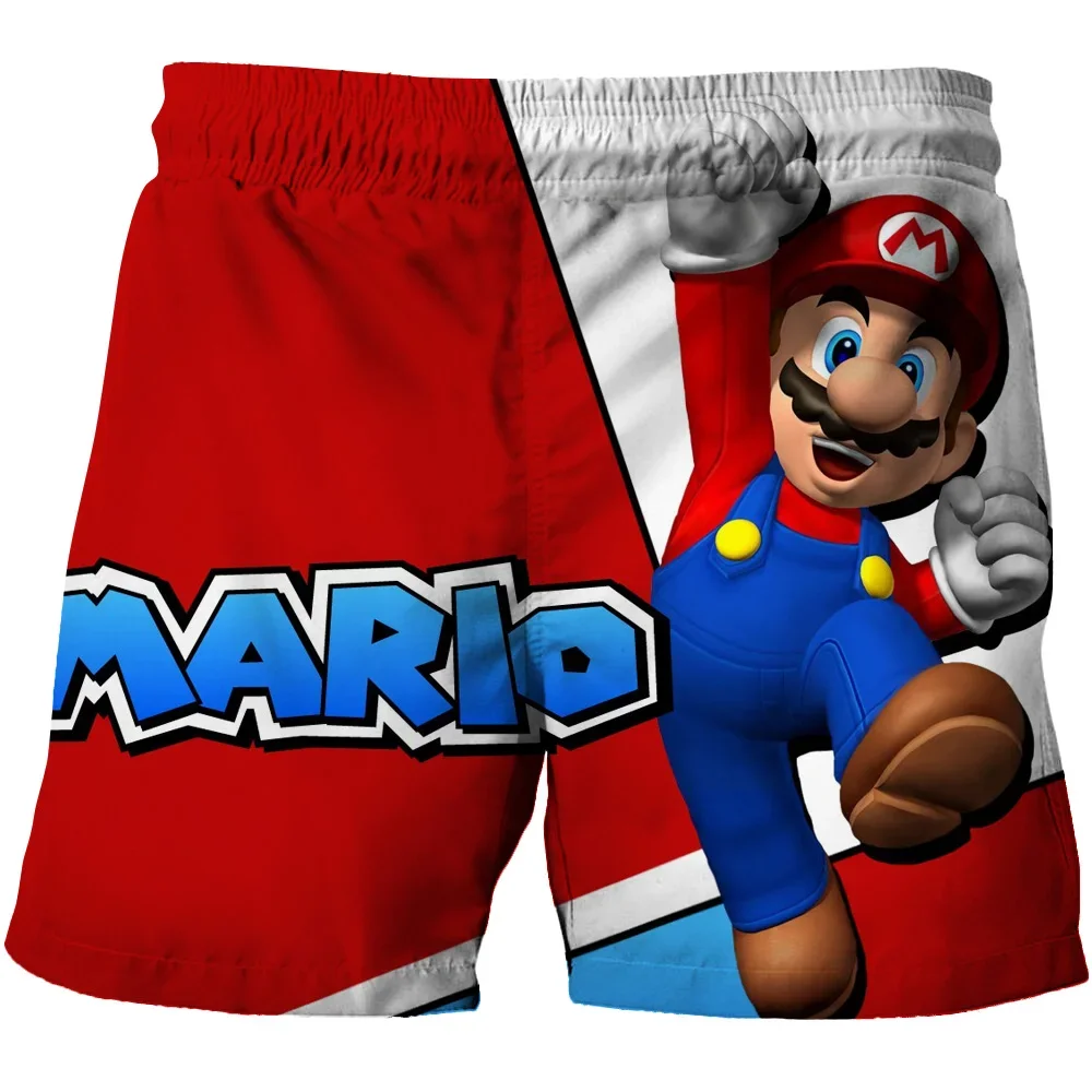 Color: Brown, Kid Size: 6 - Super Marios Children's Swimming Pants Boys' Swimming Pants Children's Swimming Pants Beach Shorts Boys' Swimming Suits Children
