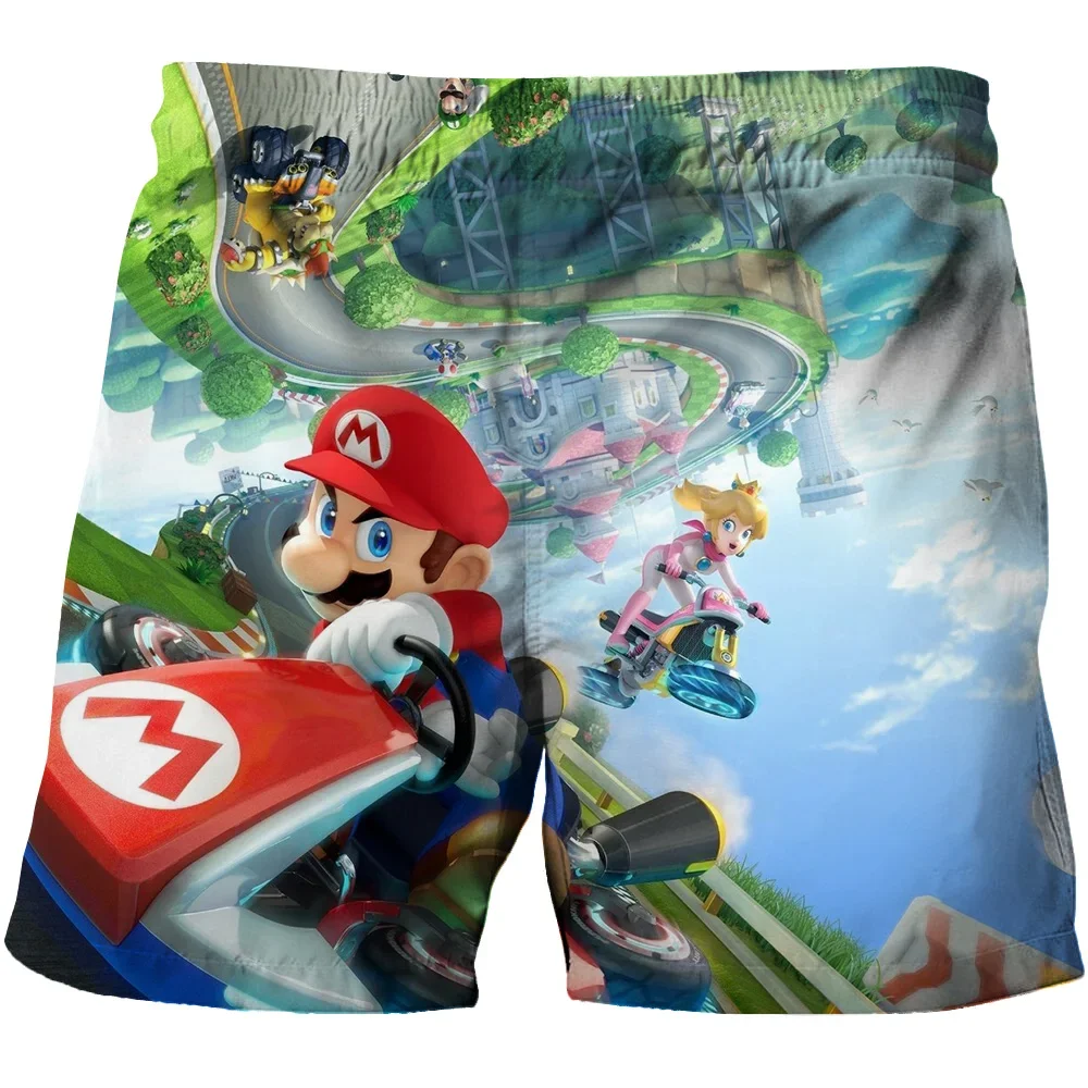 Color: Brown, Kid Size: 6 - Super Marios Children's Swimming Pants Boys' Swimming Pants Children's Swimming Pants Beach Shorts Boys' Swimming Suits Children