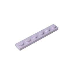 Color: Trans-dark Pink - Gobricks GDS-505 Plate 1 x 6 compatible with lego 3666 pieces of children's DIY building block Particles Plate DIY
