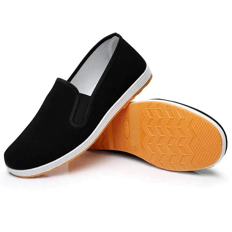 Color: Army Green, Shoe Size: 38 - Men's Traditional Chinese Kung Fu Cotton Cloth Shoes Tai-chi Martial Art Training Sneakers Breathable Wearable Sport Footwear