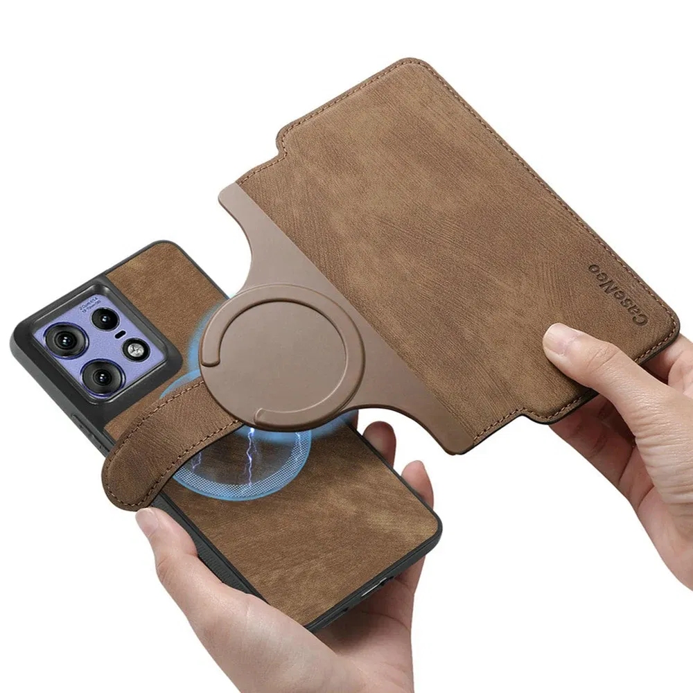 Color: SKY BLUE, Material: ABS - Edge 50 60 Fusion 5G Flip Case For Motorola Edge 60 Pro 2In1 Detachable Leather Wallet Funda Moto Edge 50 Neo 60 Pro S50 Cover