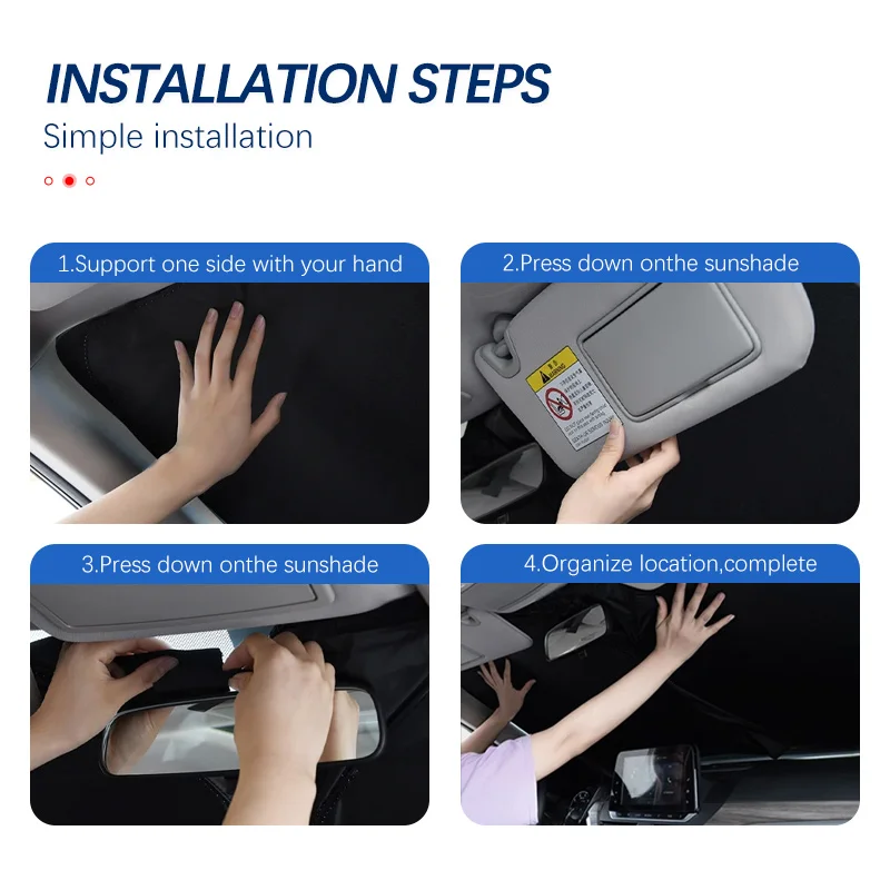 Windshield Sun Shades-UV Reflective Heat Shield, Premium Car Visor Cover For Volkswagen Tiguan 5N AD1 AX1 MK1 MK2 2007-2022