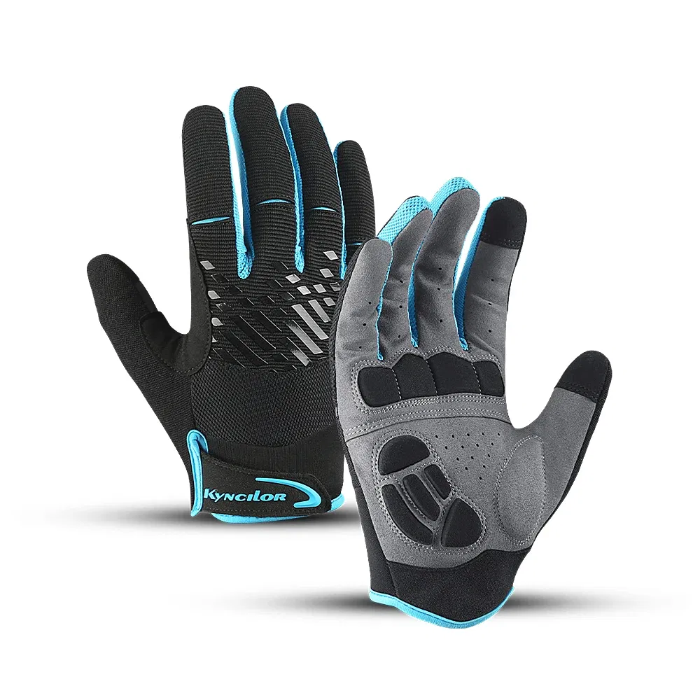 Color: WHITE, Size: S, Ships From: CHINA - Touch Screen Full Half Fingers Gel Breathable Sports Cycling Gloves MTB Road Bike Riding Racing Women Men Bicycle Gloves