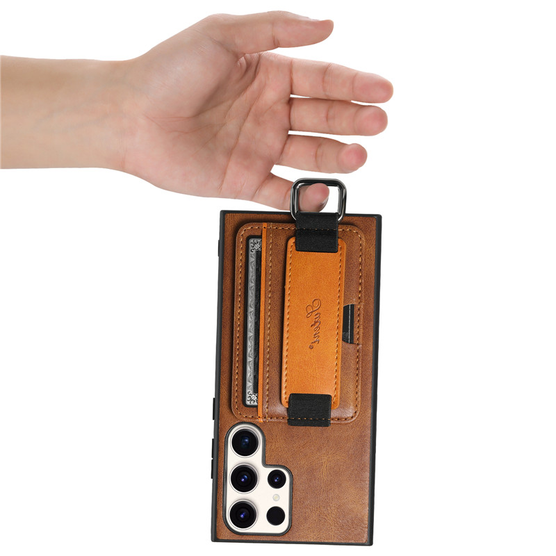 Color: Black, Material: PP - Leather Wallet Phone Case For Samsung Galaxy S24 S23 S22 FE Ultra Plus A53 A54 A13 A14 A24 A34 Note20Ultra Card Holder Cover