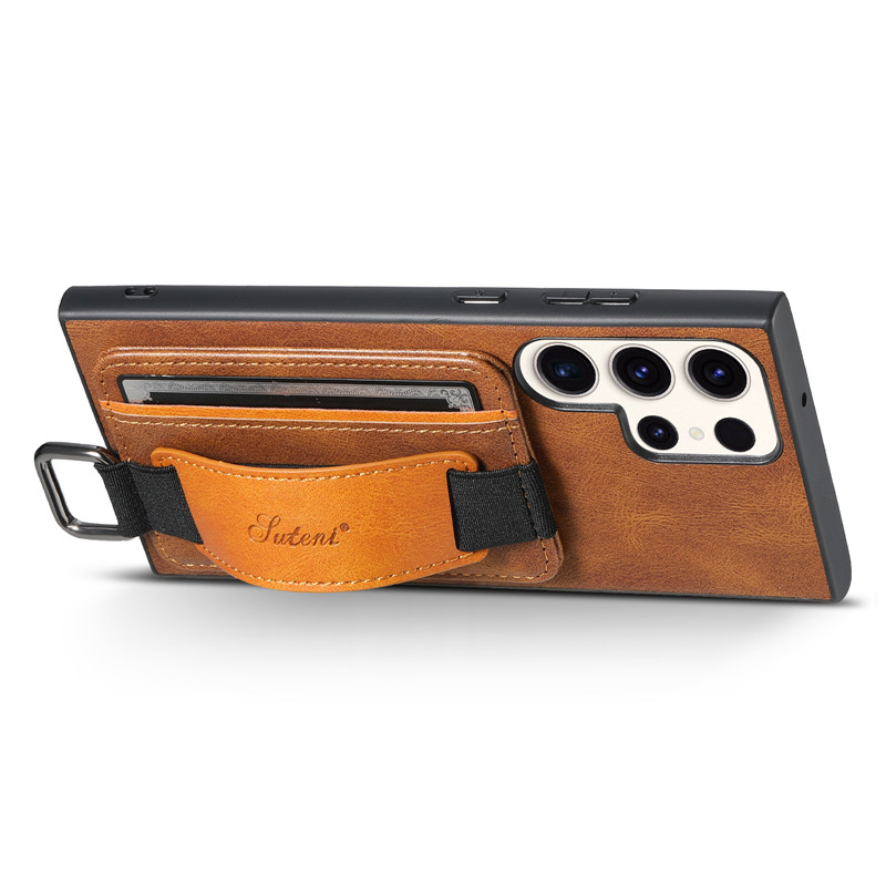 Color: Black, Material: PP - Leather Wallet Phone Case For Samsung Galaxy S24 S23 S22 FE Ultra Plus A53 A54 A13 A14 A24 A34 Note20Ultra Card Holder Cover