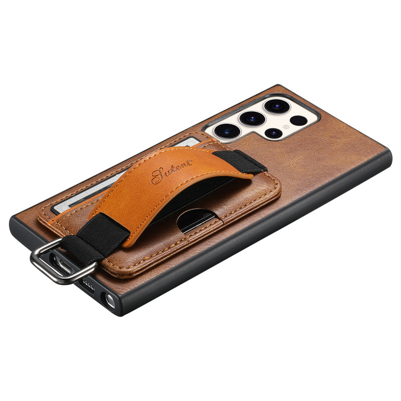 Color: Black, Material: PP - Leather Wallet Phone Case For Samsung Galaxy S24 S23 S22 FE Ultra Plus A53 A54 A13 A14 A24 A34 Note20Ultra Card Holder Cover