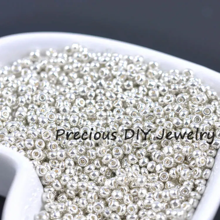Color: Army Green, Item Diameter: 2mm - Gold and Silver Color 2mm 3mm 4mm Crystal Glass Spacer beads,Czech Seed Beads For Jewelry Handmade DIY BLUV03X