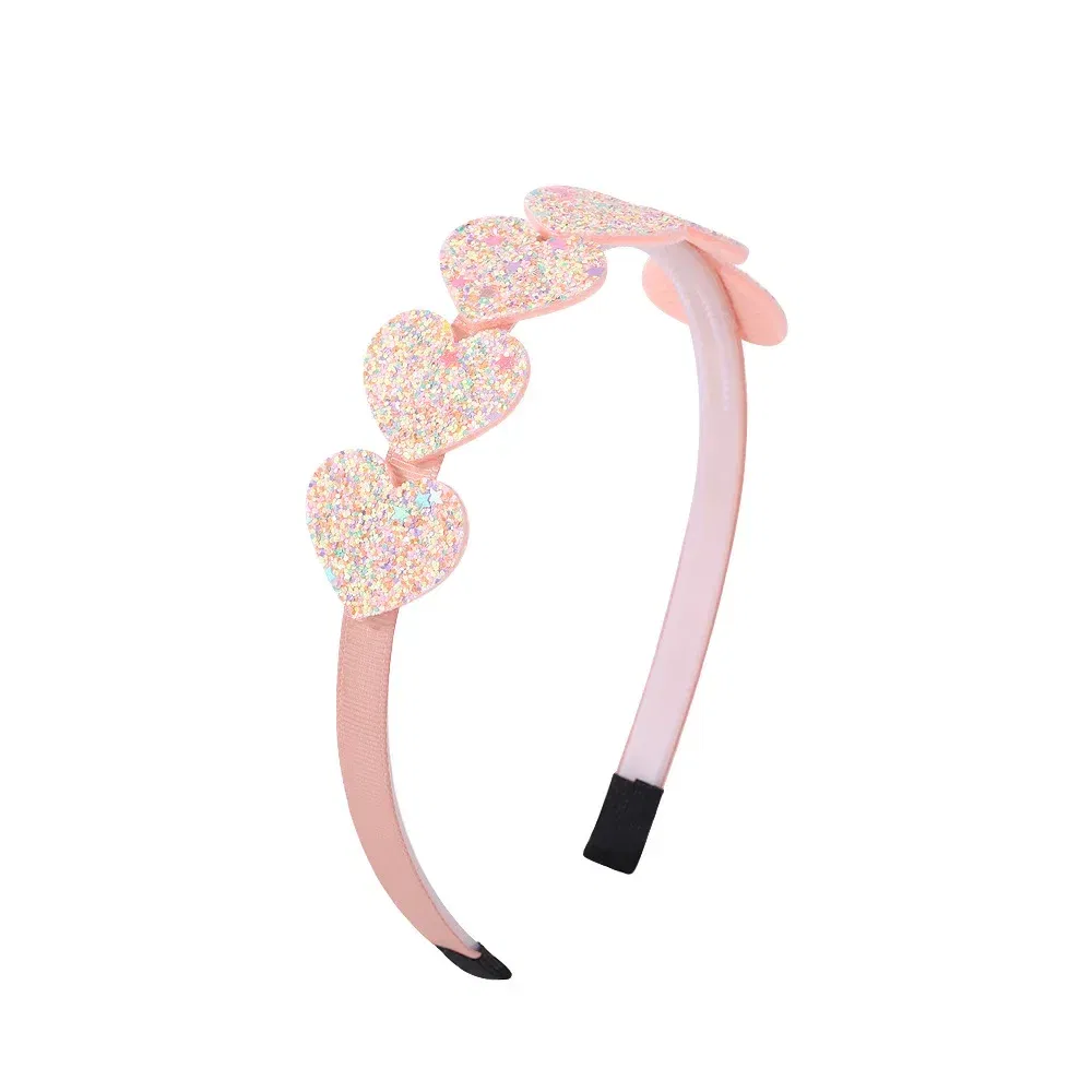Color: light green - 1pcs Fashion Glitter Kids Hair Band Lovely Bow Stars for Headband Girls Cute Colors Hair Tiaras Hairbands Hair Accessories Gifts