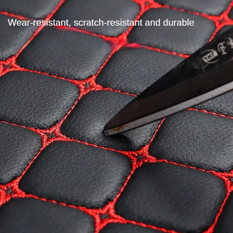 Color Name: WHITE - Car Seat Cover PU Leather Universal Seat Cushion Minimalism Auto Chair Protective Cover Auto Protector Pad with Storage Pocket