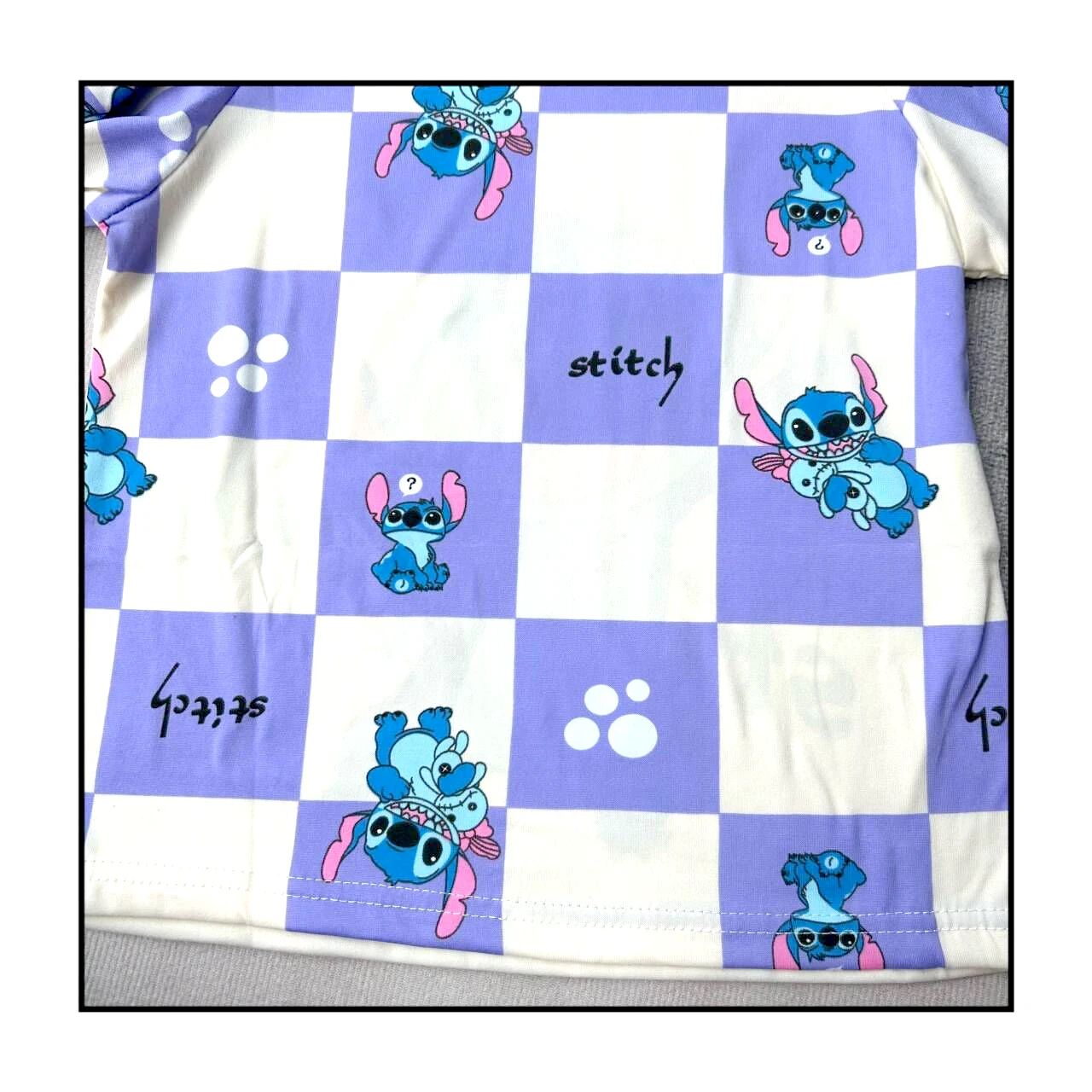 Color: Brown, Kid Size: 18m - 2pcs/set New Disney Stitch Children Pyjamas for Boys and Girls Sets Kid Minnie Home Wear Travel Casual Sleepwear Suit Cute Gift
