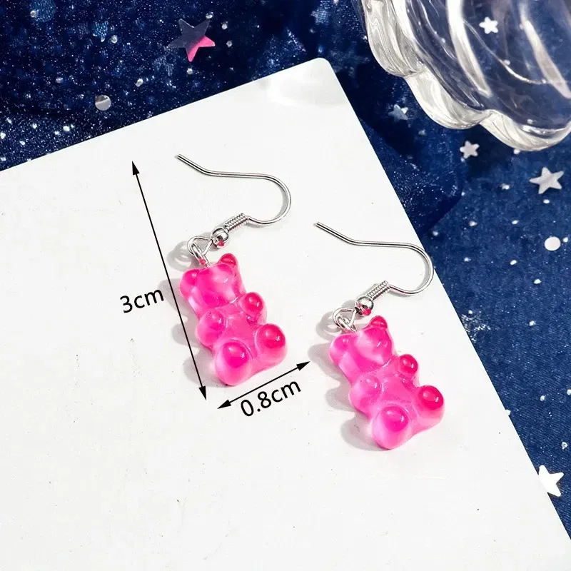 Metal Color: Bronze - 2024 New Rose Red Flower Hanging Earrings for Women Love Heart Blooming Florals Cute Lovely Female Ear Jewelry brincos new