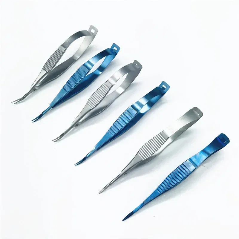 Color: Blue - 8.5cm Venus scissors Ophthalmic microsurgery surgical scissors animal experiment tool