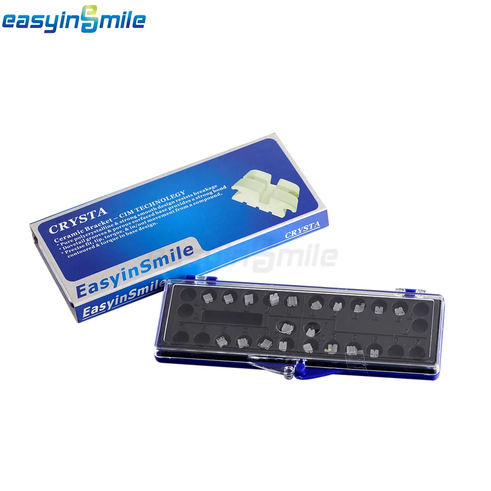 Color: Pink, Ships From: CHINA - EASYINSMILE Dental Orhto Ceramic Bracket MINI Roth 022/018 3/345 W Hooks Brace 5-5 Dentist Tool