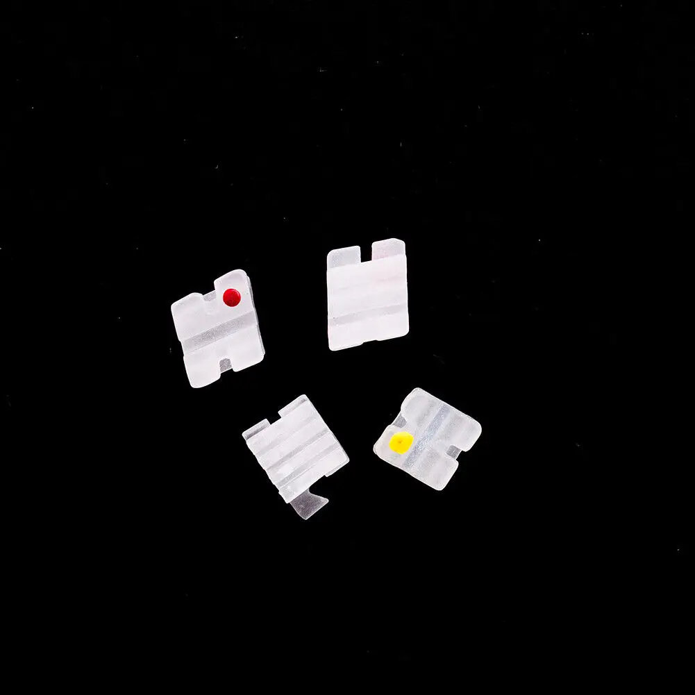 Color: Pink, Ships From: CHINA - EASYINSMILE Dental Orhto Ceramic Bracket MINI Roth 022/018 3/345 W Hooks Brace 5-5 Dentist Tool