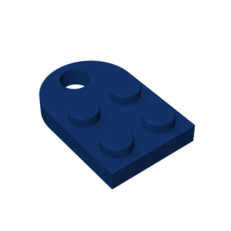 Color: Blue - Gobricks 1pcs Moc Bricks Plate Special Parts 3x2 with Hole Compatible with 3176 Assemble Building Block Kids Toys DIY Gift Adult