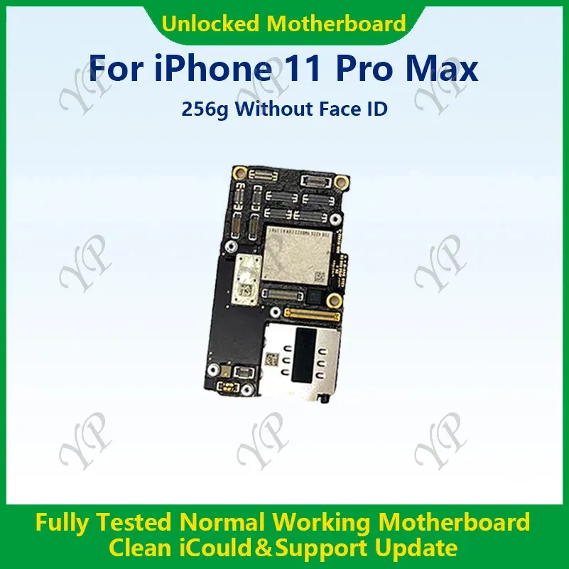Color: Sky Blue, Ships From: CHINA - Top Fully Tested Authentic Motherboard For iPhone 11 Pro Max 64g/256g Unlocked Mainboard With Face ID Cleaned iCloud Fast