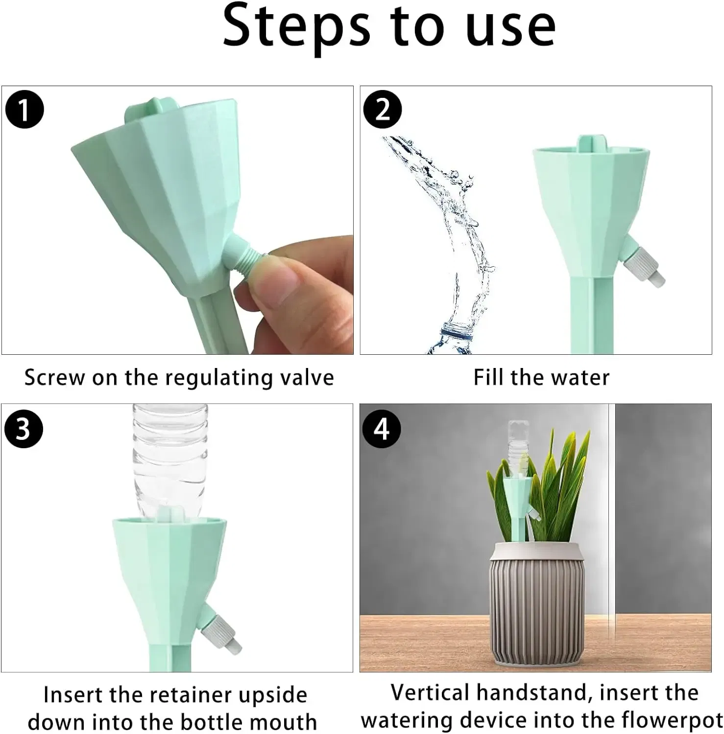 Color: Red - Drip Waterer Watering Device Household Timer Waterer Drip Irrigation Travel Water Seepage Sprinkler Automatic Watering Home