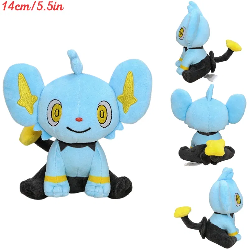 Color: Yellow - Pokemon Shiny Mimikyu Cubone Butterfree Plush Toys Anime Caterpie Shinx Charizard Stuffed Animal Peluche Dolls Birthday Gift Kid
