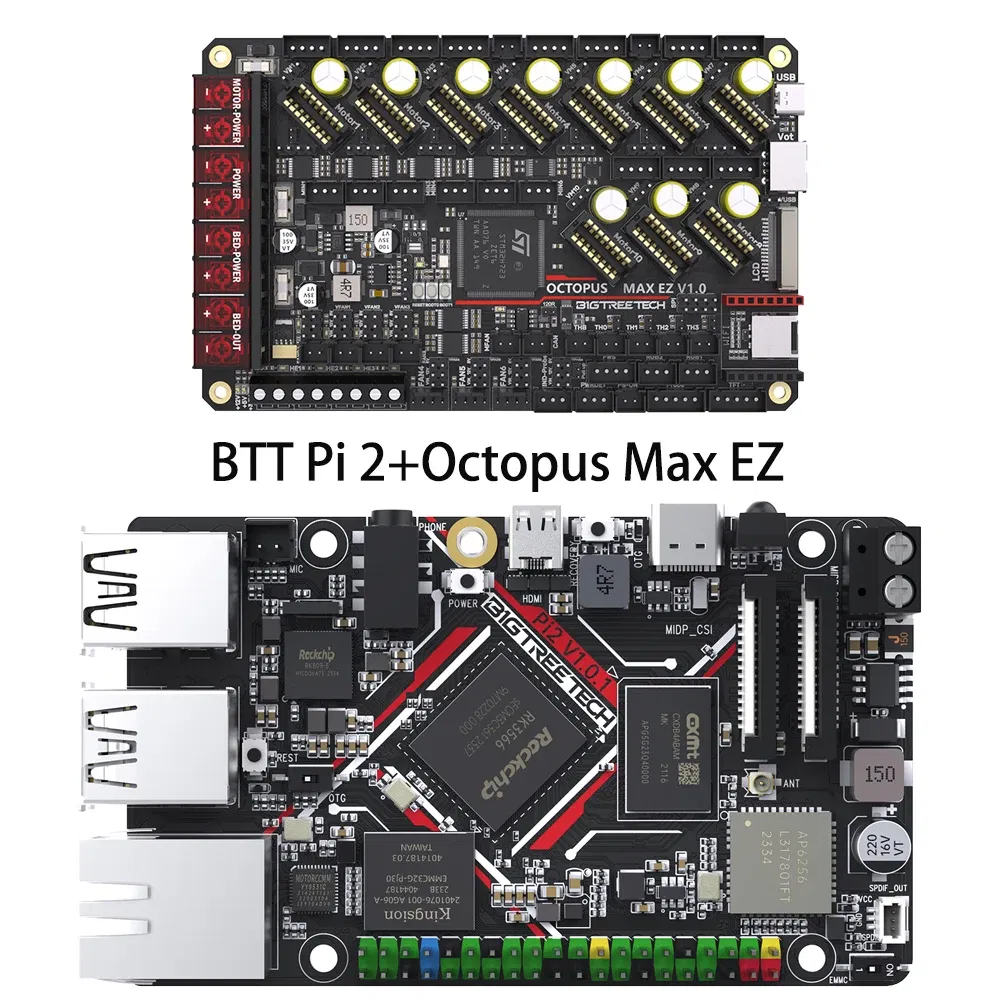 Color: Gold - BIGTREETECH BTT Pi 2 CB2 Control Board RK3566 2GB LPDDR4 32GB eMMC CSI DSI Interface For Klipper VS Raspberry PI Octopus Pro