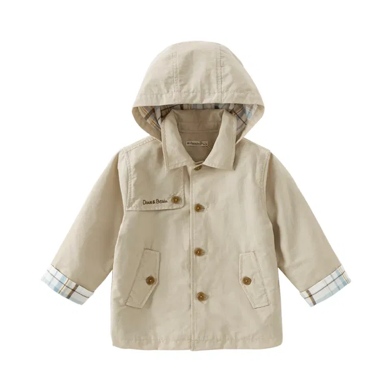 Color: Brown, Kid Size: 24M - Dave Bella Children's Coat Kids Jacket Autumn Fashion Casual Baby's Trench Boys Windbreaker Cute Party Outdoor DB3242020