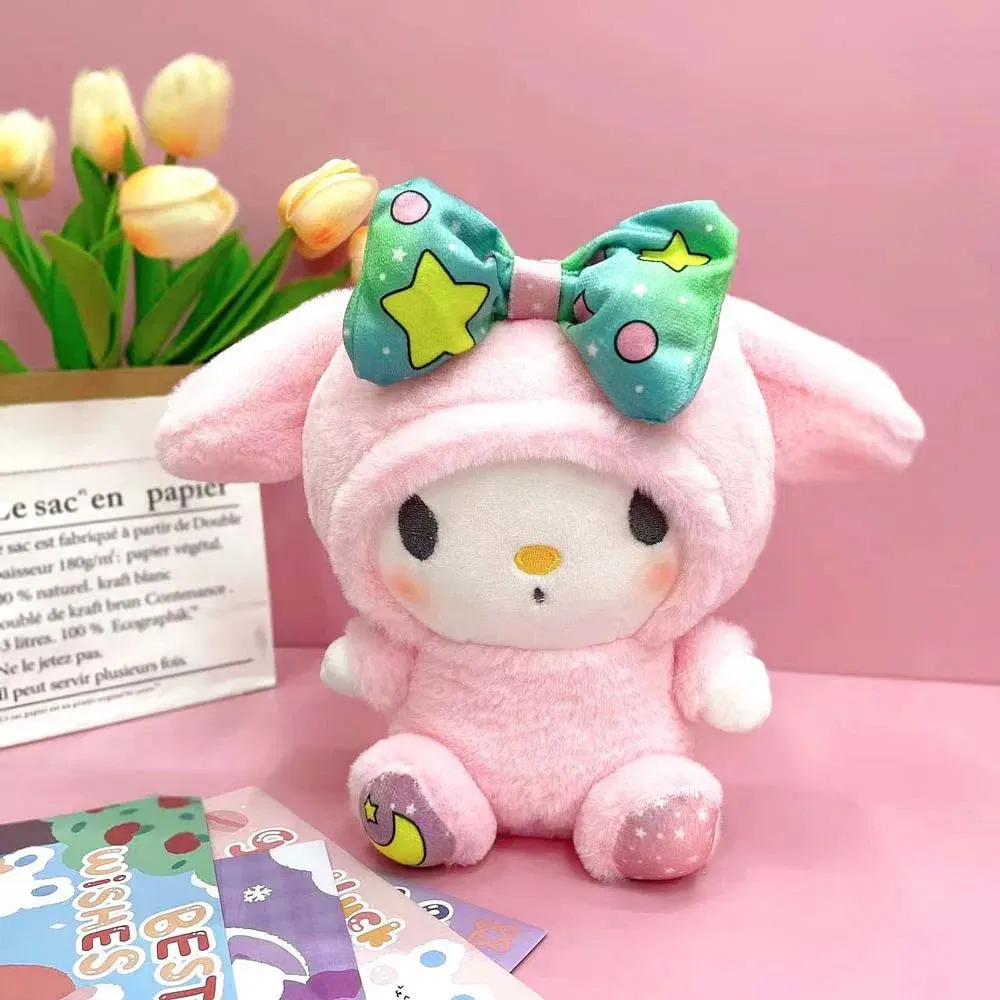 Color: PaleVioletRed, Height: 11cm-30cm - kawaii Sanrio Plushies Toy Hello Kitty Cinnamonroll Pochacco Kuromi Plush Doll Cos Bear Cute Toys Children Birthday Gifts