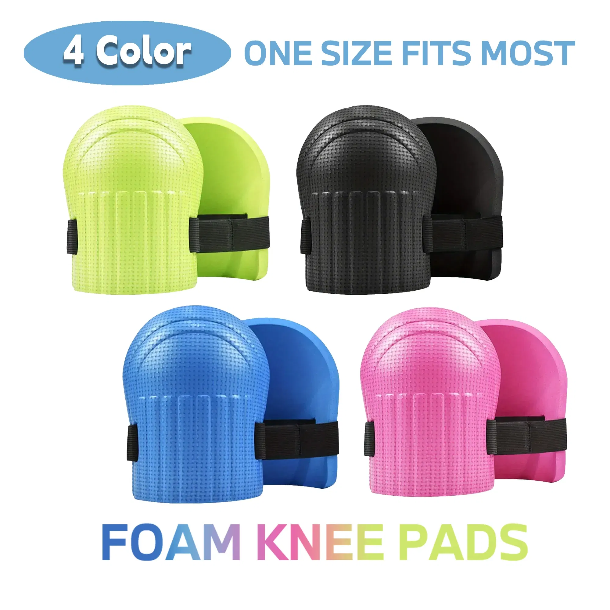 Color: Blue, Ships From: CHINA - 1 Pair Lightweight Waterproof Foam Gardening Knee Pads for Men and Women - pads with adjustable hook and loop straps