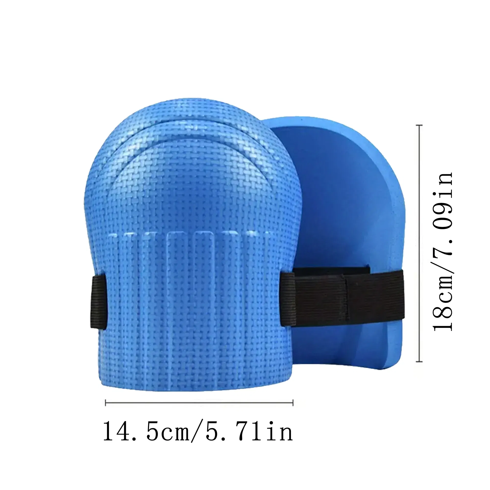 Color: Blue, Ships From: CHINA - 1 Pair Lightweight Waterproof Foam Gardening Knee Pads for Men and Women - pads with adjustable hook and loop straps