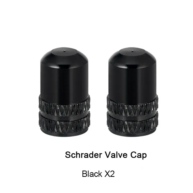 Color: Yellow - 2pc Bicycle Valve Cap Aluminum Alloy Presta/Schrader Road Mountain Bike Tire Valve Cap Dust Protection Cover Bicycle Accessories