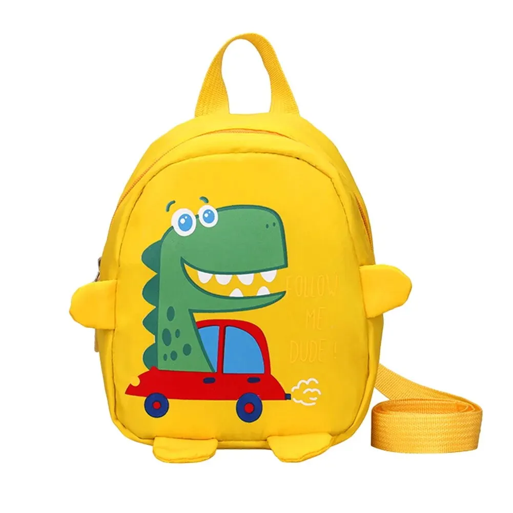 Color: Pink - Toddler Dinosaur Backpack with Reins Cool Waterproof Bag Baby Backpack for Nursery Cute Cartoon Animal Shoulder Bag Kids Travel