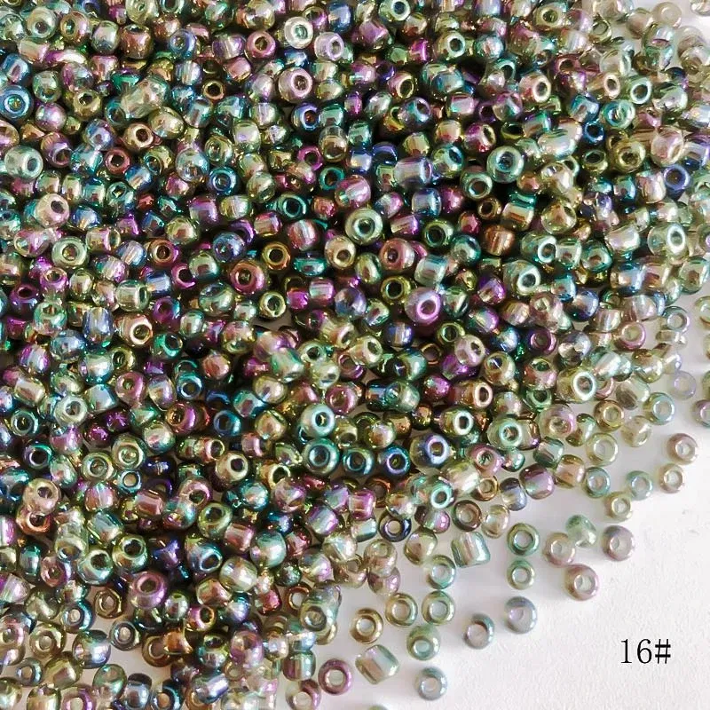 Color: Clear, Item Diameter: 3mm - 2mm 3mm 4mm Glass Seed Loose Beads Small Charms DIY Craft Bracelet Beads for Jewelry Making Supplies Necklace Accessories