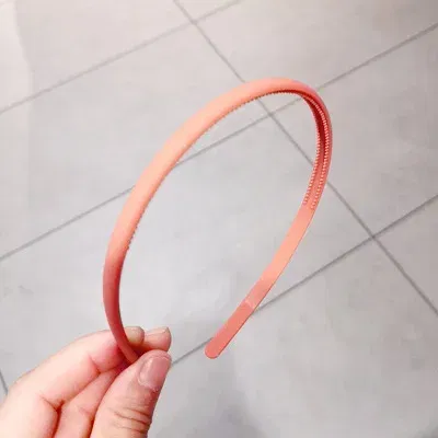 Color: army green - New Fashion Solid color resin Simple frosted anti-slip wave shape Toothed Wild Hairbands Women Girls Hair Accessories Headdress