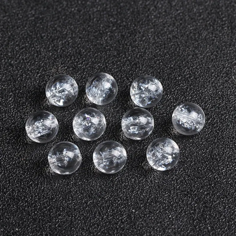 Item Diameter: 18mm - 4A Natural Himalaya Quartz Crystal Single Bead DIY Jewelry Making