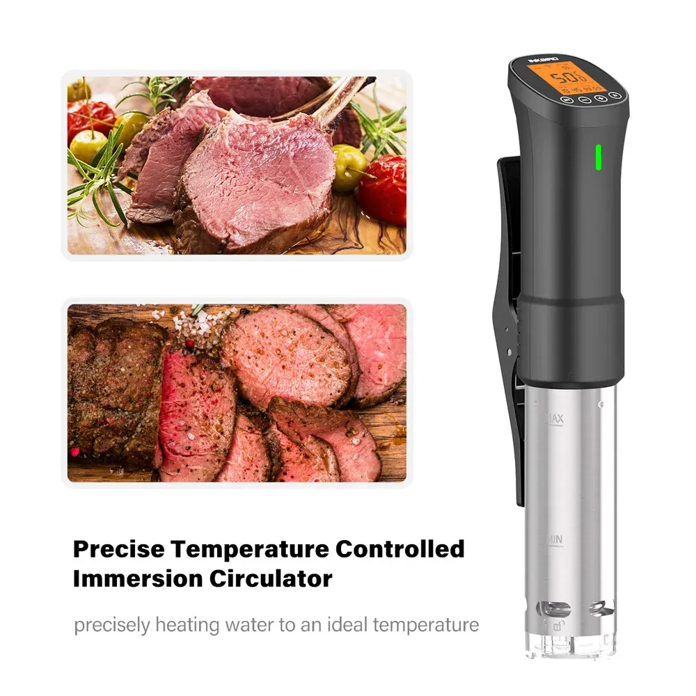 Color: Orange, Ships From: CHINA - INKBIRD Culinary Sous Vide ISV-200W Wi-Fi Precision Cooker Powerful&Durable Immersion Circulator with Stainless Steel Components