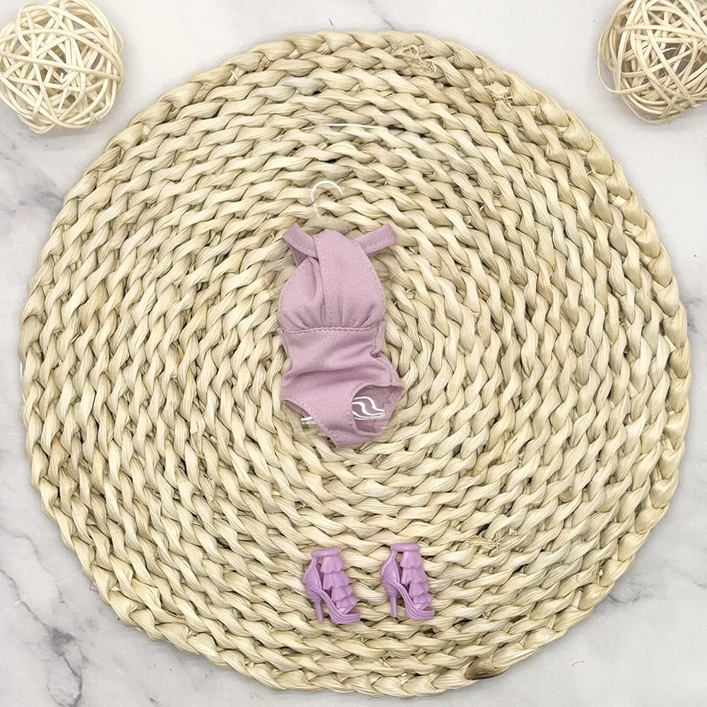 Color: plum - Supermodel Doll Clothes Suit European Fashion Summer Bikini Series Accessories Set Princess Dress DIY Limited Collection Gifts