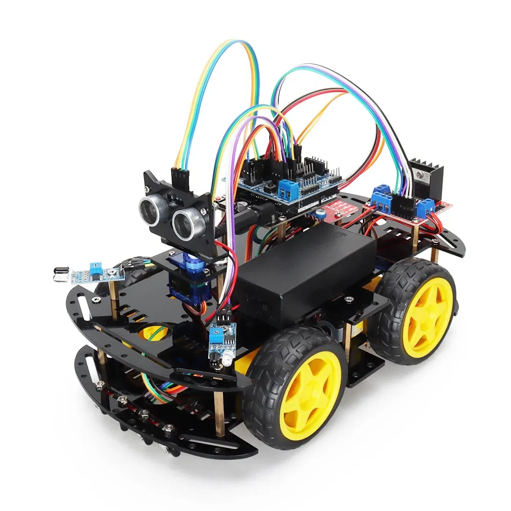 Color: Brown, Ships From: CHINA - Programmable Robot Kit For Arduino Project Starter Kit Full Version Professional DIY Electronics Kit Coding Robot with Codes