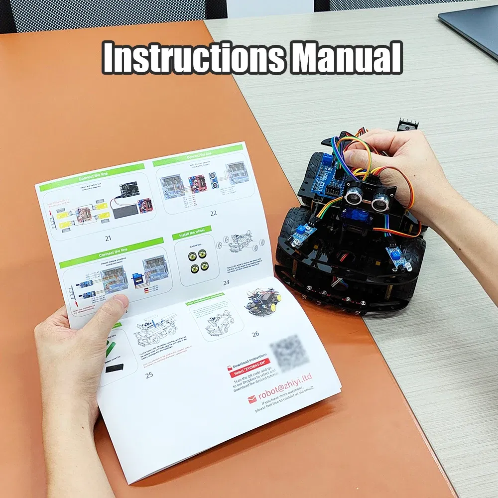Color: Brown, Ships From: CHINA - Programmable Robot Kit For Arduino Project Starter Kit Full Version Professional DIY Electronics Kit Coding Robot with Codes