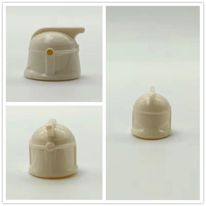 Color: Blue - 1Pcs Star Wars Clone Trooper Helmet Building Block Mini Action Figure Toys