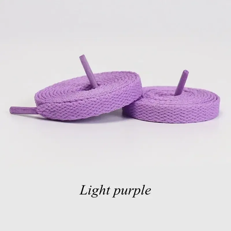 Color: PURPLE, Ships From: CHINA, Length: 120cm - 1pair Flat Shoelaces Classic Shoe Laces Fit Fashion Solid Sports Shoelace Casual Unisex Shoe Strings Shoe Accessories